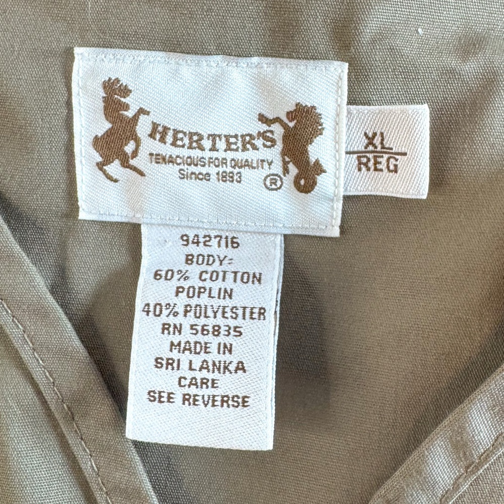 Werter’s XL Utility Fishing Vest Khaki Multi Pocket Outdoor Travel - Picture 9 of 11